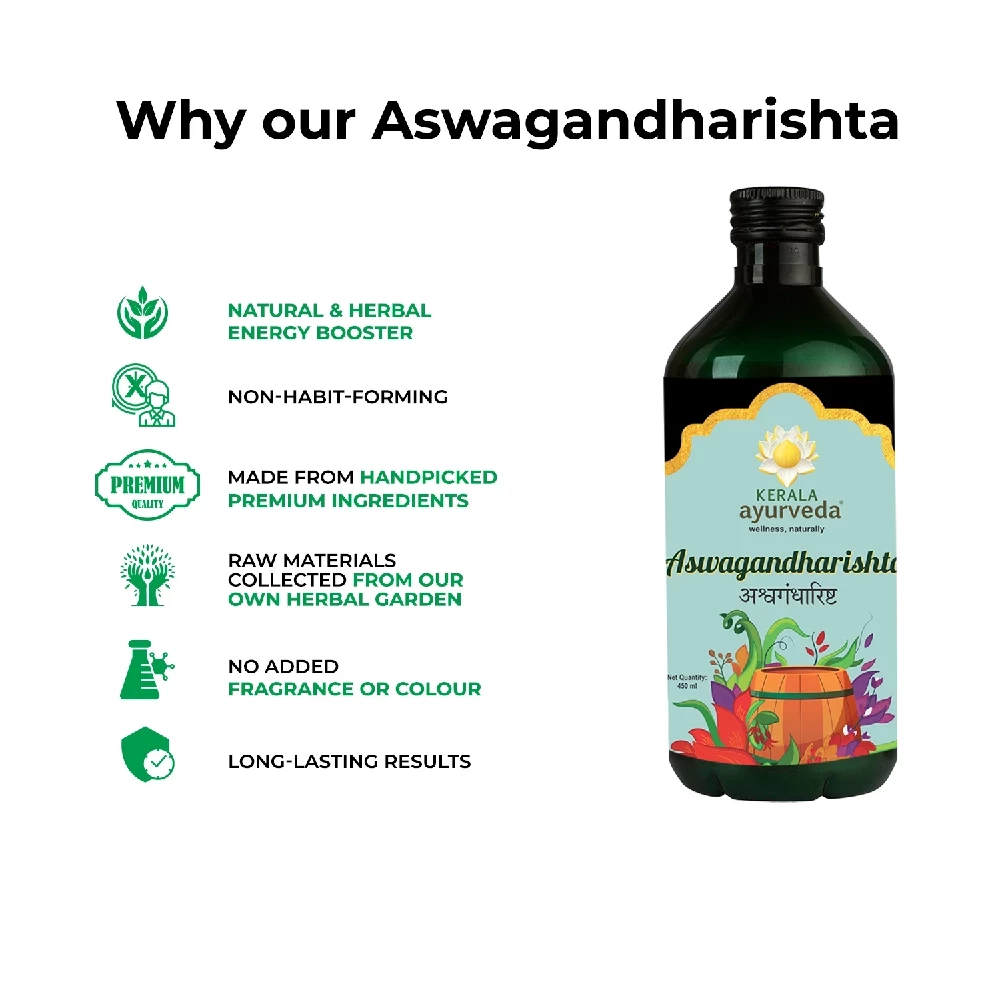 Kerala Ayurveda Aswagandharishtam, 450 ml-5.webp
